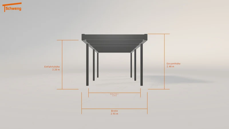 #DE Schweng Flachdachcarport C600 (ID rj52np)