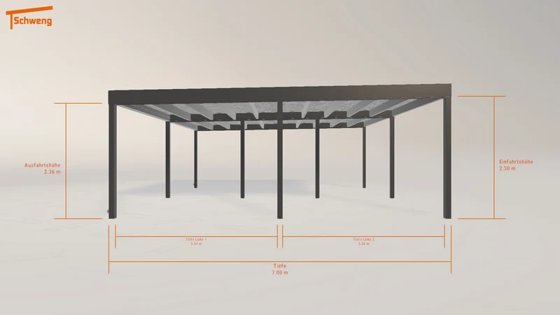 #DE Schweng Flachdachcarport C600+ (ID bkq2jm)