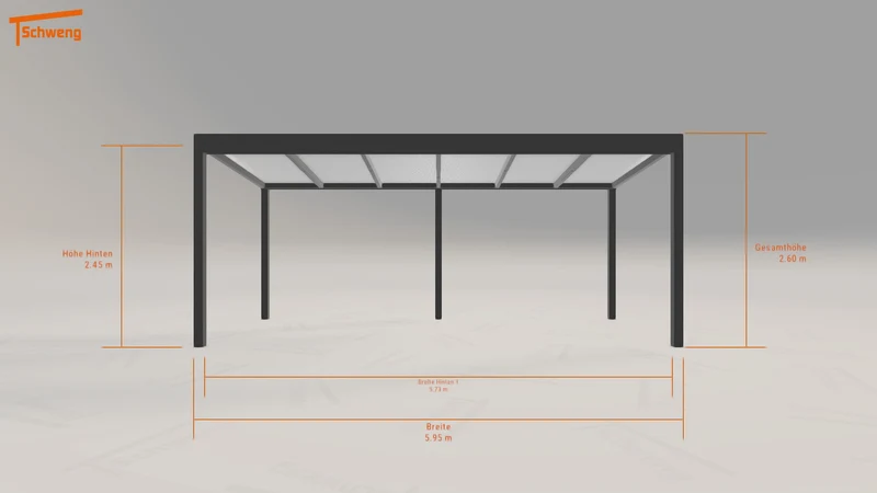 #DE Schweng Terrassenüberdachung S350 (ID 42x43g)
