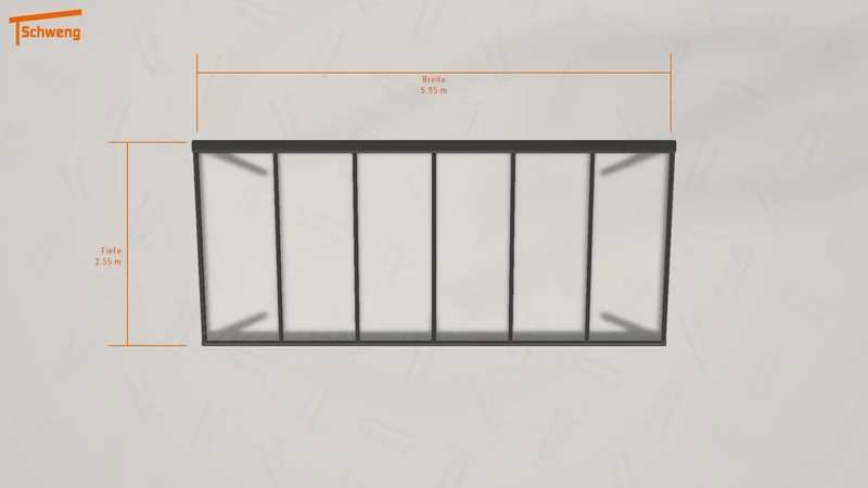#DE Schweng Terrassenüberdachung S350 (ID 42x43g)