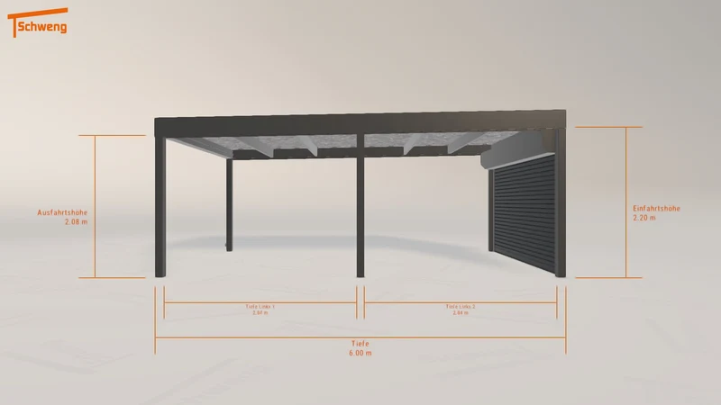 #AT Schweng Flachdachcarport C600 (ID jjpg3x) #MTG