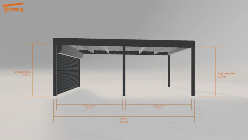 #AT Schweng Flachdachcarport C600 (ID jjpg3x) #MTG