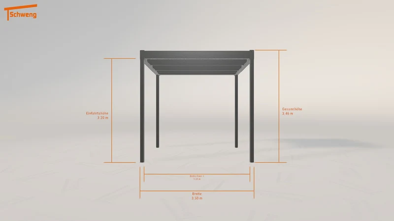 #DE Schweng Flachdachcarport C600 (ID 5m83pk) #MTG