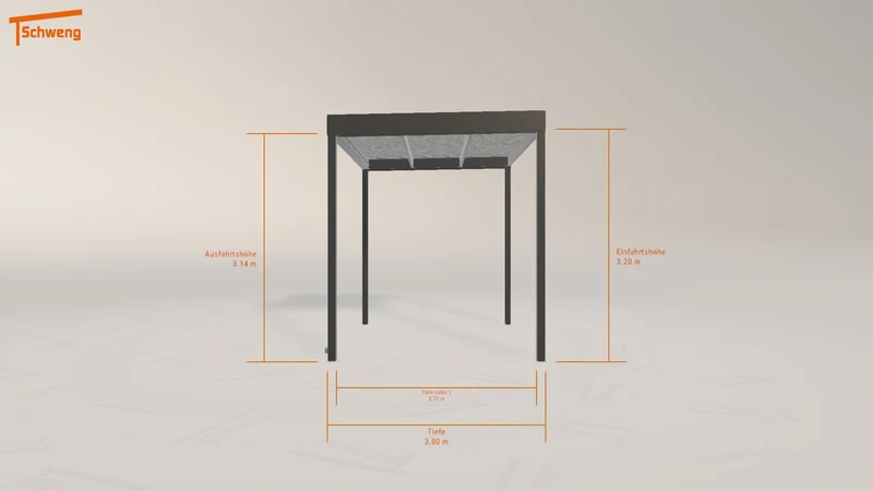 #DE Schweng Flachdachcarport C600 (ID 5m83pk) #MTG