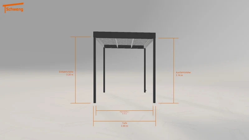 #DE Schweng Flachdachcarport C600 (ID 5m83pk) #MTG