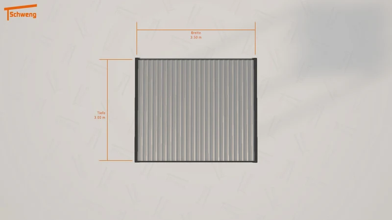 #DE Schweng Flachdachcarport C600 (ID 5m83pk) #MTG