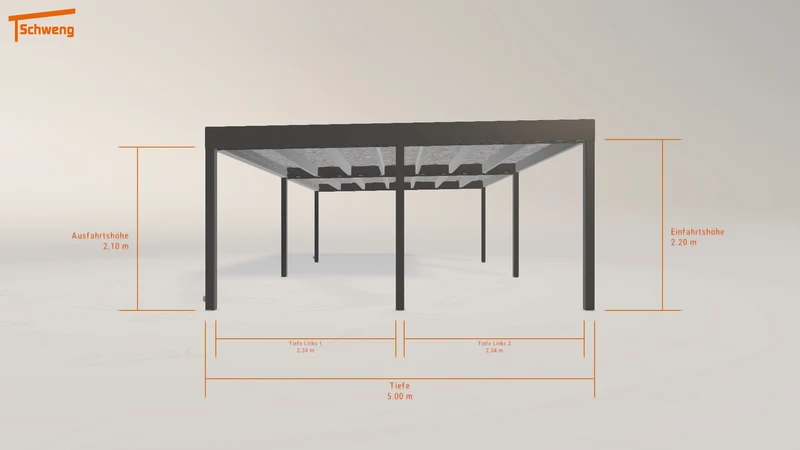 #DE Schweng Flachdachcarport C600+ (ID 9wy8gg)