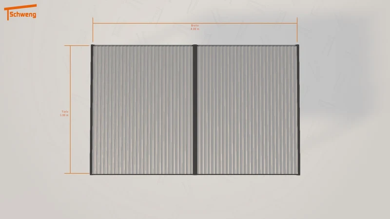 #DE Schweng Flachdachcarport C600+ (ID 9wy8gg)