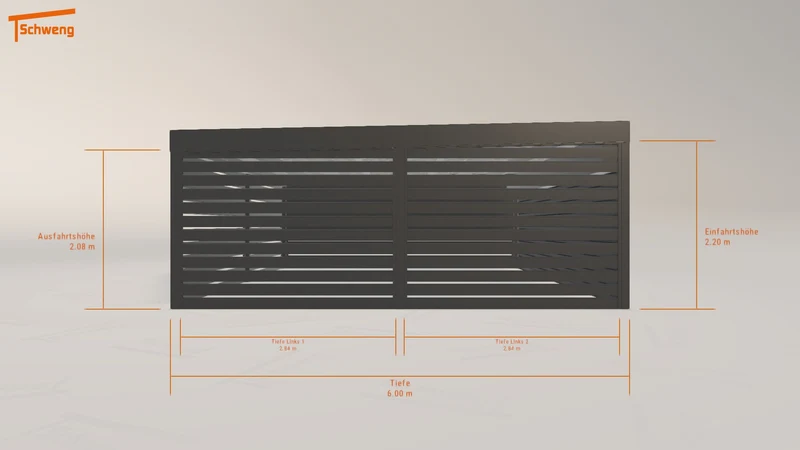 #DE Schweng Flachdachcarport C600+ (ID w32q8v) #MTG