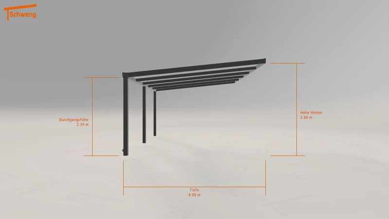#DE Schweng Terrassenüberdachung S400 (ID 85987r)