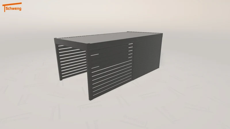 #DE Schweng Flachdachcarport C600 (ID 9wy8p9)