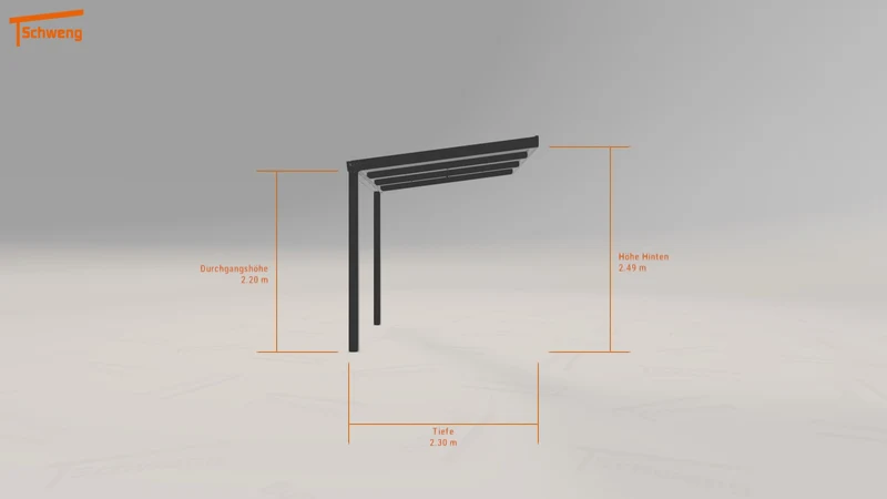 #DE Schweng Terrassenüberdachung S350 (ID ygyg2g)
