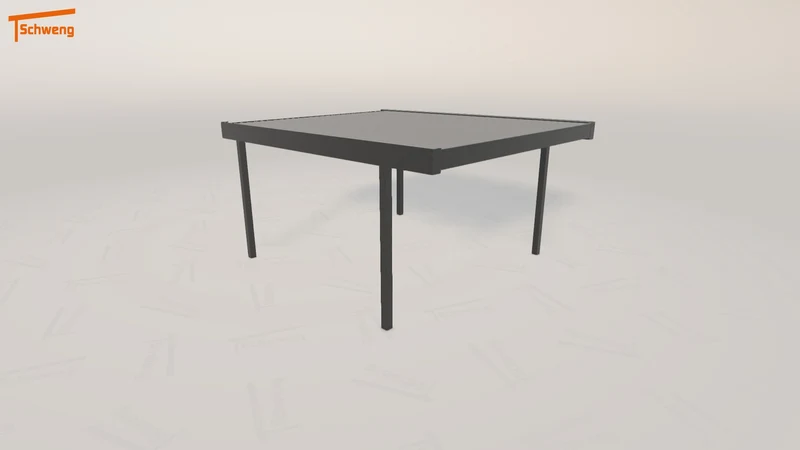 #DE Schweng Flachdachcarport C600 (ID mjpj55)