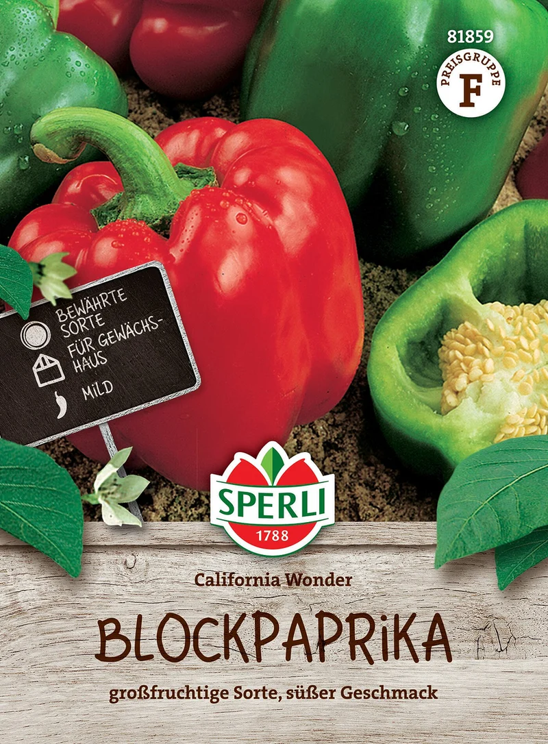 SPERLI Paprika-Samen 'California Wonder'