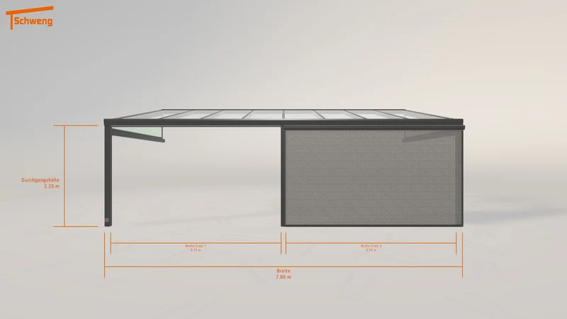 #DE Schweng Terrassenüberdachung S400 (ID rj5x85)