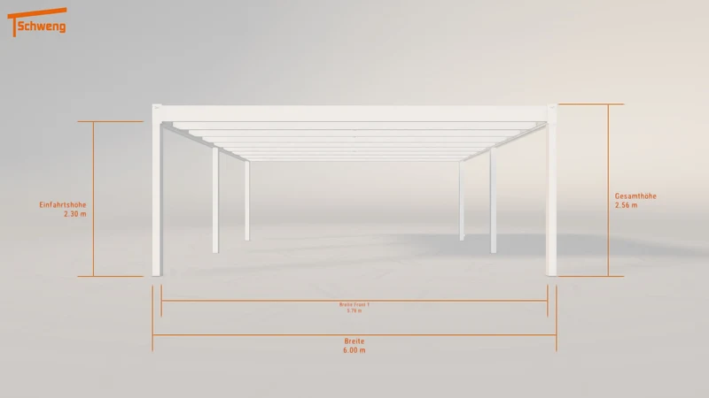 #DE Schweng Flachdachcarport C600+ (ID pb95q2)
