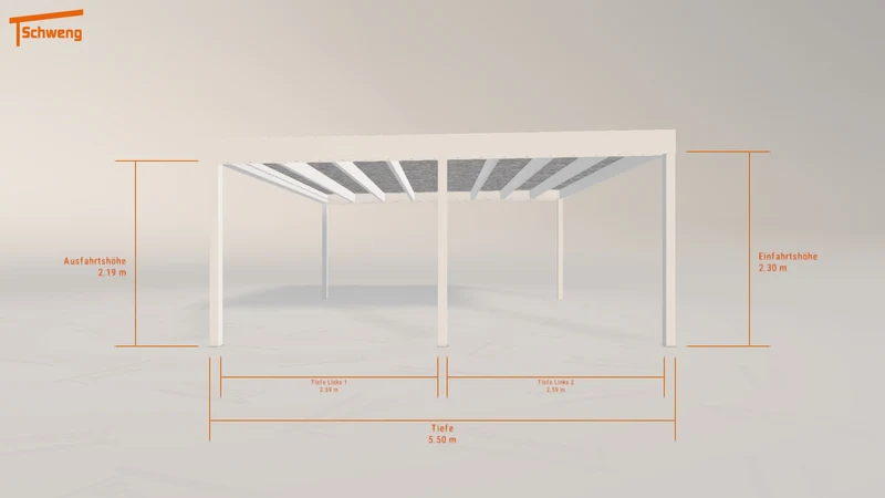 #DE Schweng Flachdachcarport C600+ (ID pb95q2)