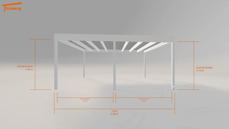#DE Schweng Flachdachcarport C600+ (ID pb95q2)