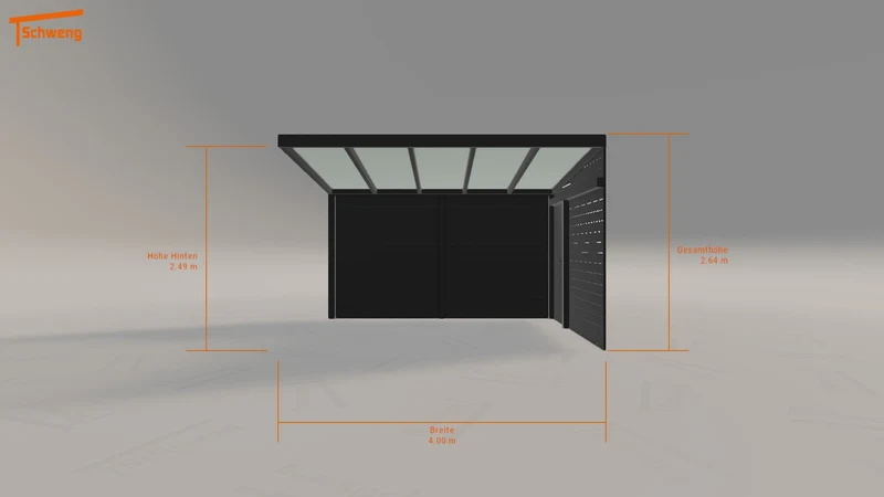 #DE Schweng Terrassenüberdachung S350 (ID mjpk33)