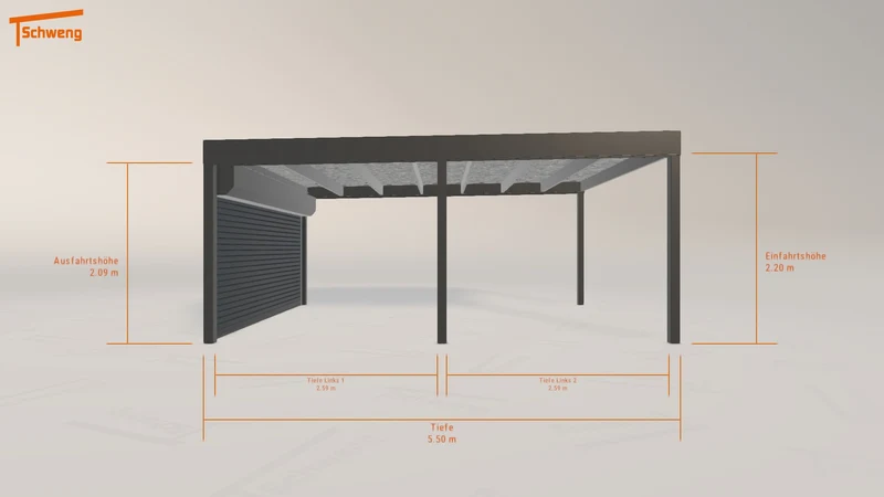 #DE Schweng Flachdachcarport C600 (ID zb3nng) #MTG
