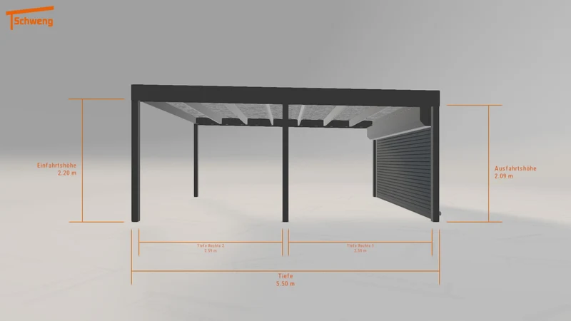 #DE Schweng Flachdachcarport C600 (ID zb3nng) #MTG