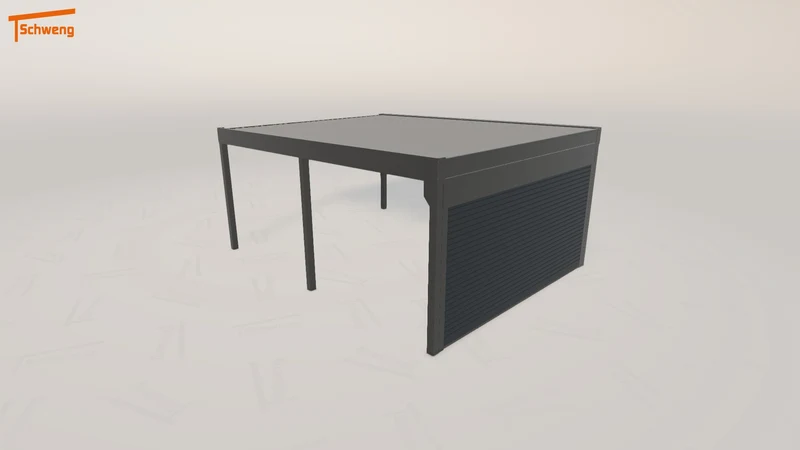 #DE Schweng Flachdachcarport C600 (ID 425dnd)
