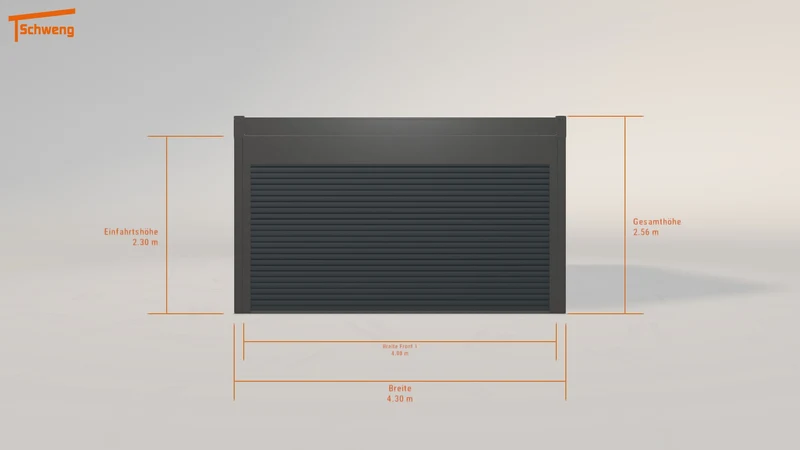 #DE Schweng Flachdachcarport C600 (ID 425dnd)