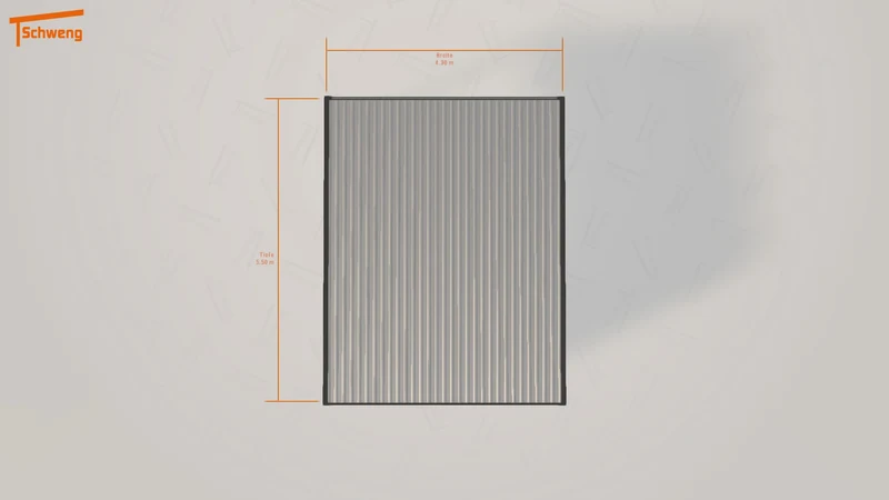 #DE Schweng Flachdachcarport C600 (ID 425dnd)