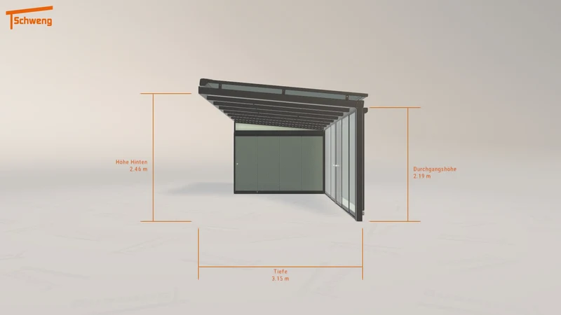#DE Schweng Terrassenüberdachung S400 (ID jjpkm7)