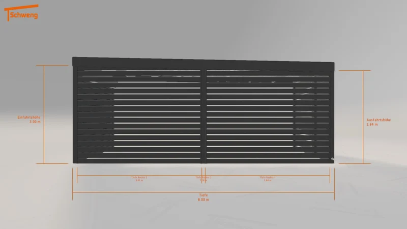 #DE Schweng Flachdachcarport C600 (ID v4jvzp) #MTG