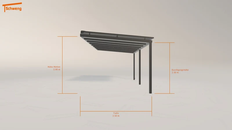 #DE Schweng Terrassenüberdachung S350 (ID n5d5yg)