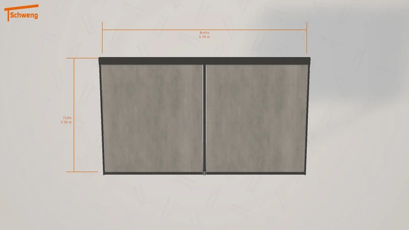 #DE Schweng Terrassenüberdachung S350 (ID n5d5yg)