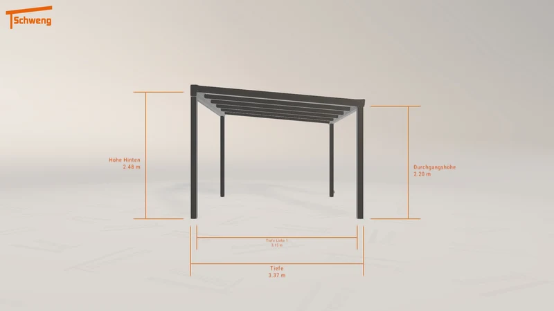 #DE Schweng Terrassenüberdachung S400 (ID 77wygz)