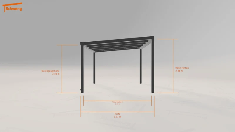 #DE Schweng Terrassenüberdachung S400 (ID 77wygz)
