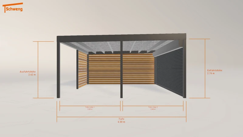 #DE Schweng Flachdachcarport C600 (ID v4jq5g) #MTG