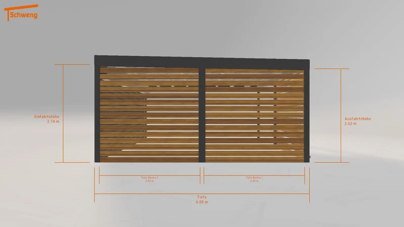 #DE Schweng Flachdachcarport C600 (ID v4jq5g) #MTG