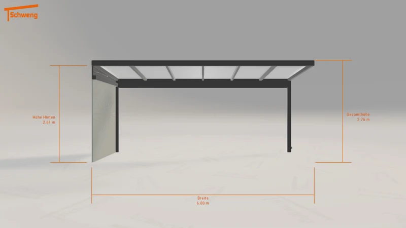 #DE Schweng Terrassenüberdachung S350 (ID 7728zv)