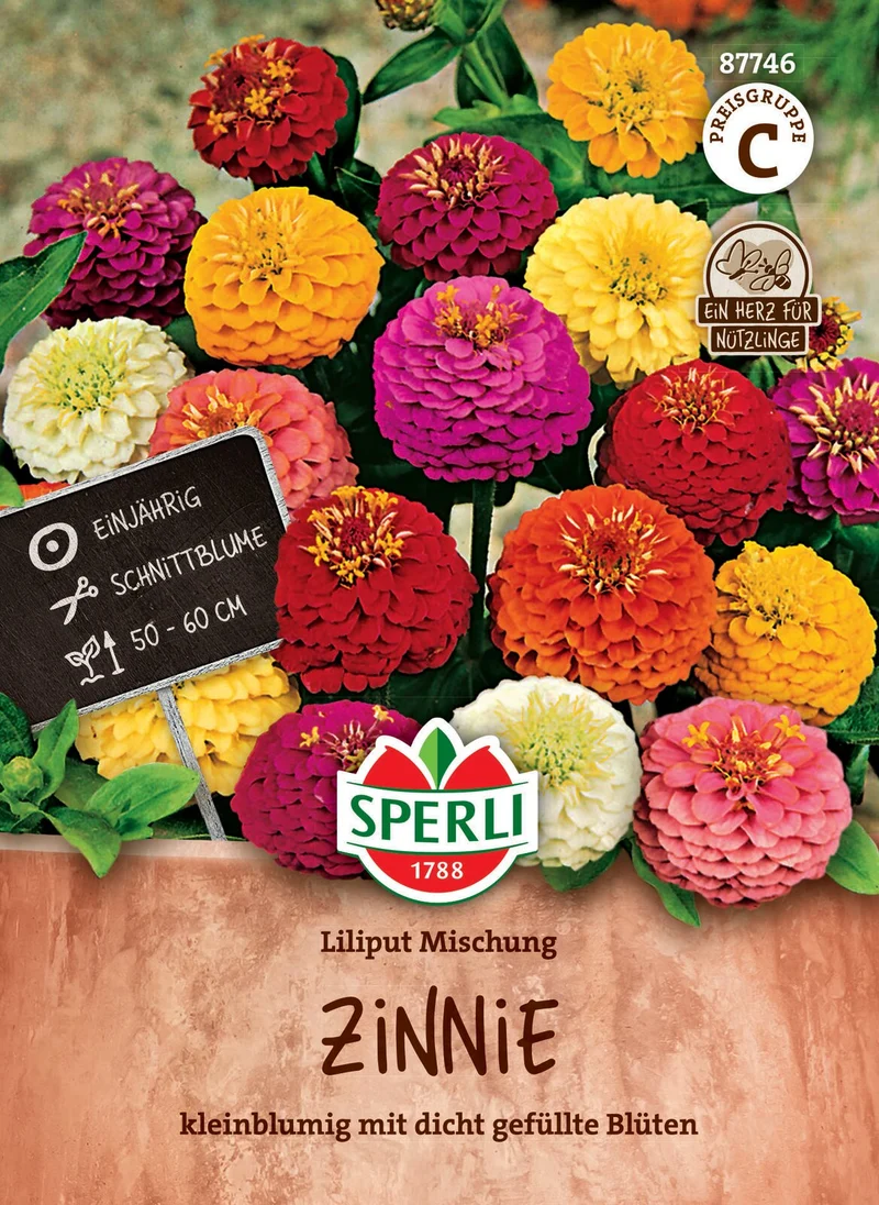SPERLI Zinnien-Samen "Liliput Mischung"