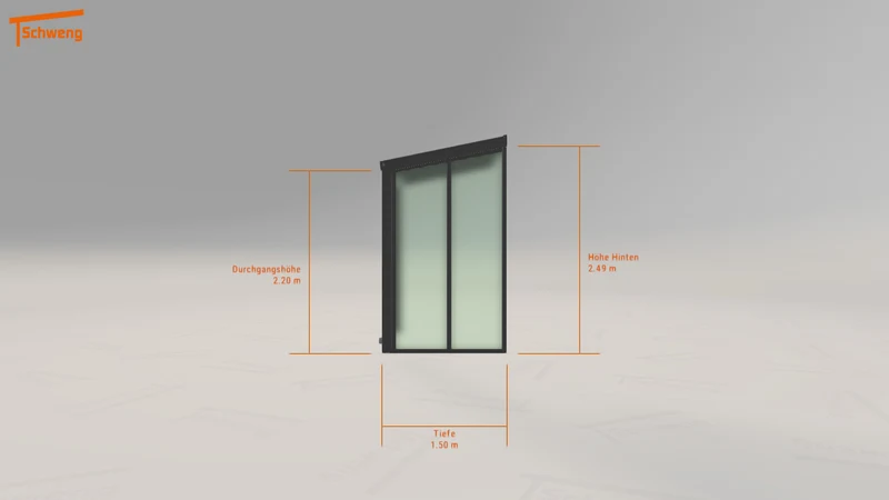 #DE Schweng Terrassenüberdachung S350 (ID 77w7bj)