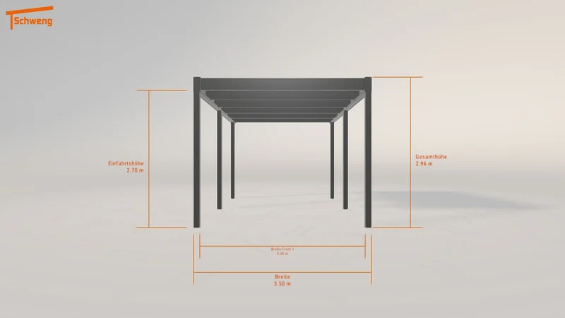 #DE Schweng Flachdachcarport C600 (ID w3232j) #MTG