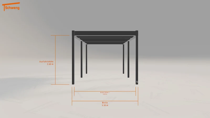 #DE Schweng Flachdachcarport C600 (ID w3232j) #MTG