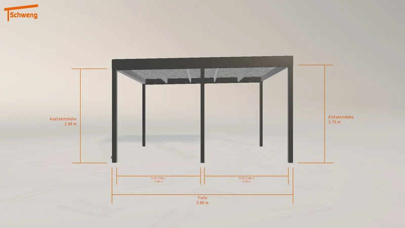 #DE Schweng Flachdachcarport C600 (ID w3232j) #MTG