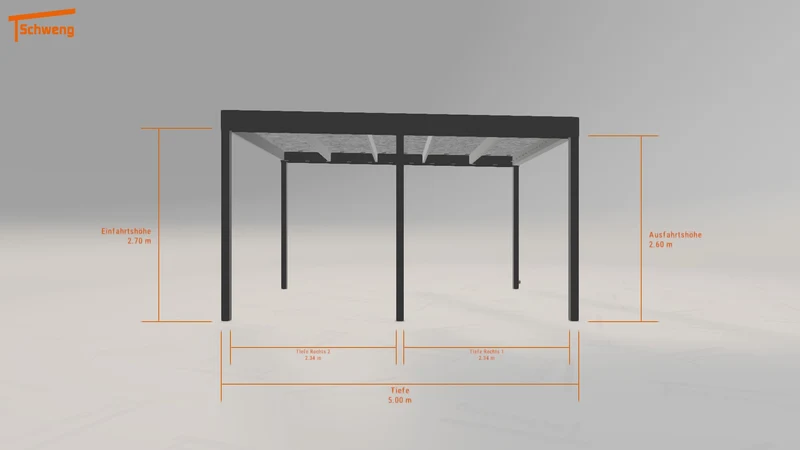 #DE Schweng Flachdachcarport C600 (ID w3232j) #MTG