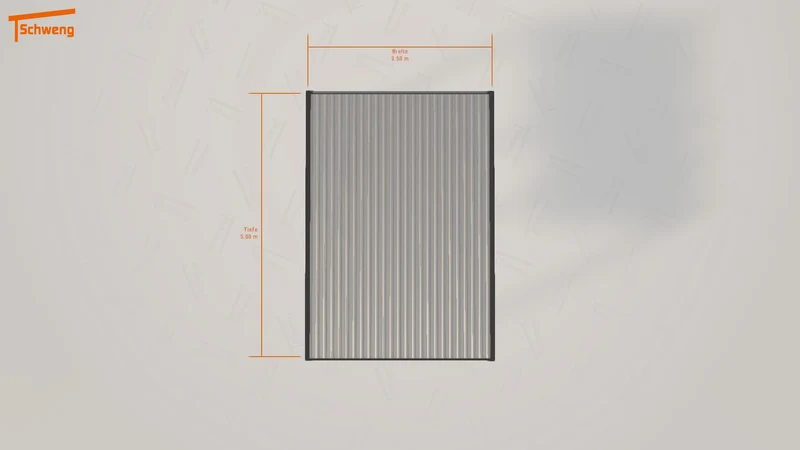 #DE Schweng Flachdachcarport C600 (ID w3232j) #MTG