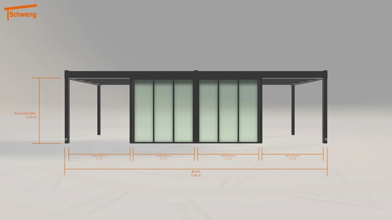 #DE Schweng Flachdachcarport C600 (ID dvqk8m) #MTG