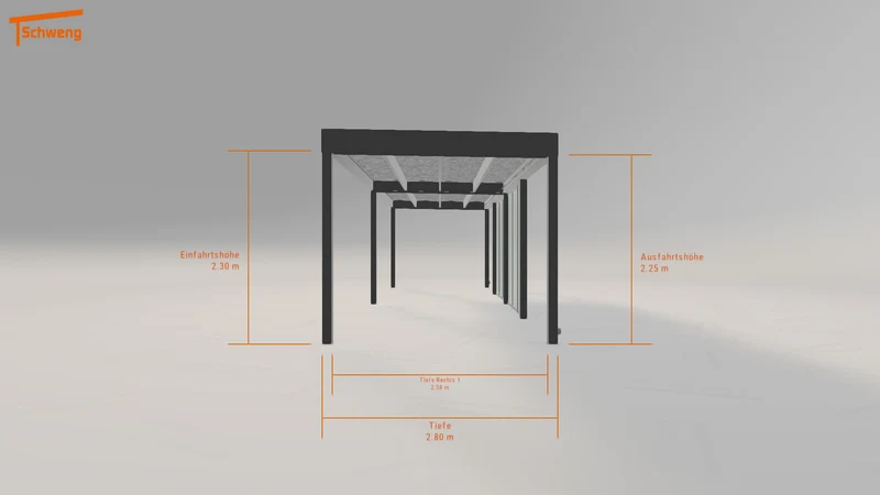 #DE Schweng Flachdachcarport C600 (ID dvqk8m) #MTG