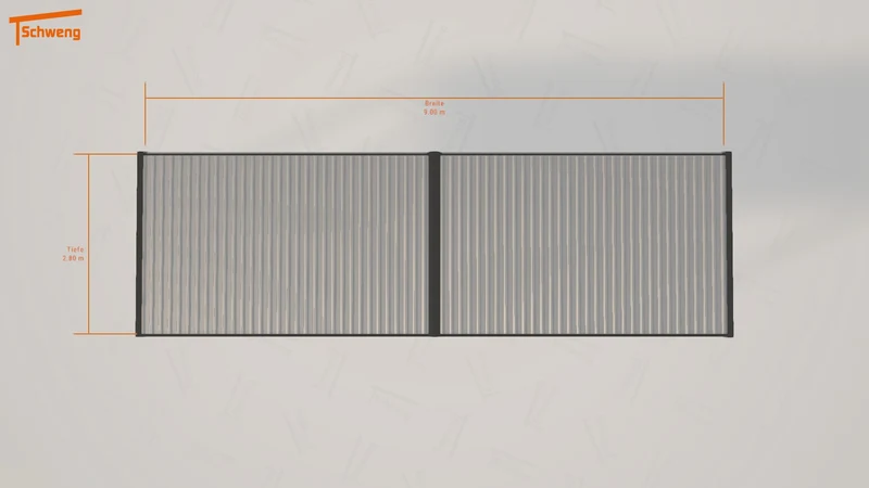 #DE Schweng Flachdachcarport C600 (ID dvqk8m) #MTG