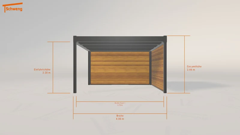 #DE Schweng Flachdachcarport C600+ (ID ygyry8)