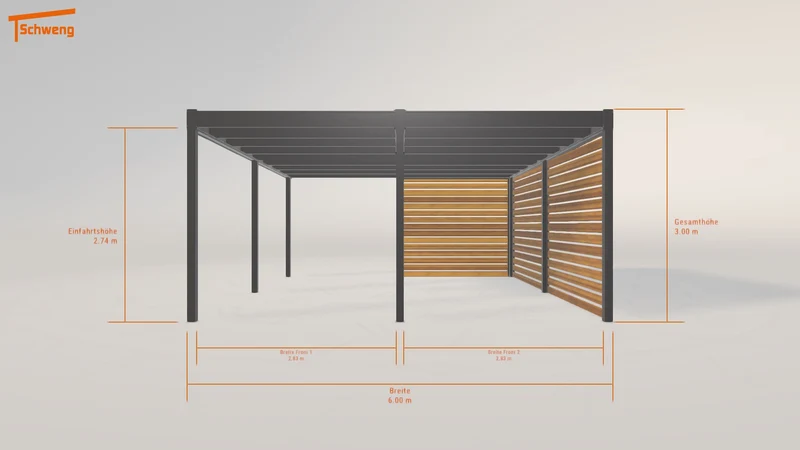 #DE Schweng Flachdachcarport C600 (ID 85989d) #MTG