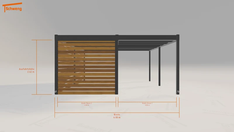 #DE Schweng Flachdachcarport C600 (ID 85989d) #MTG